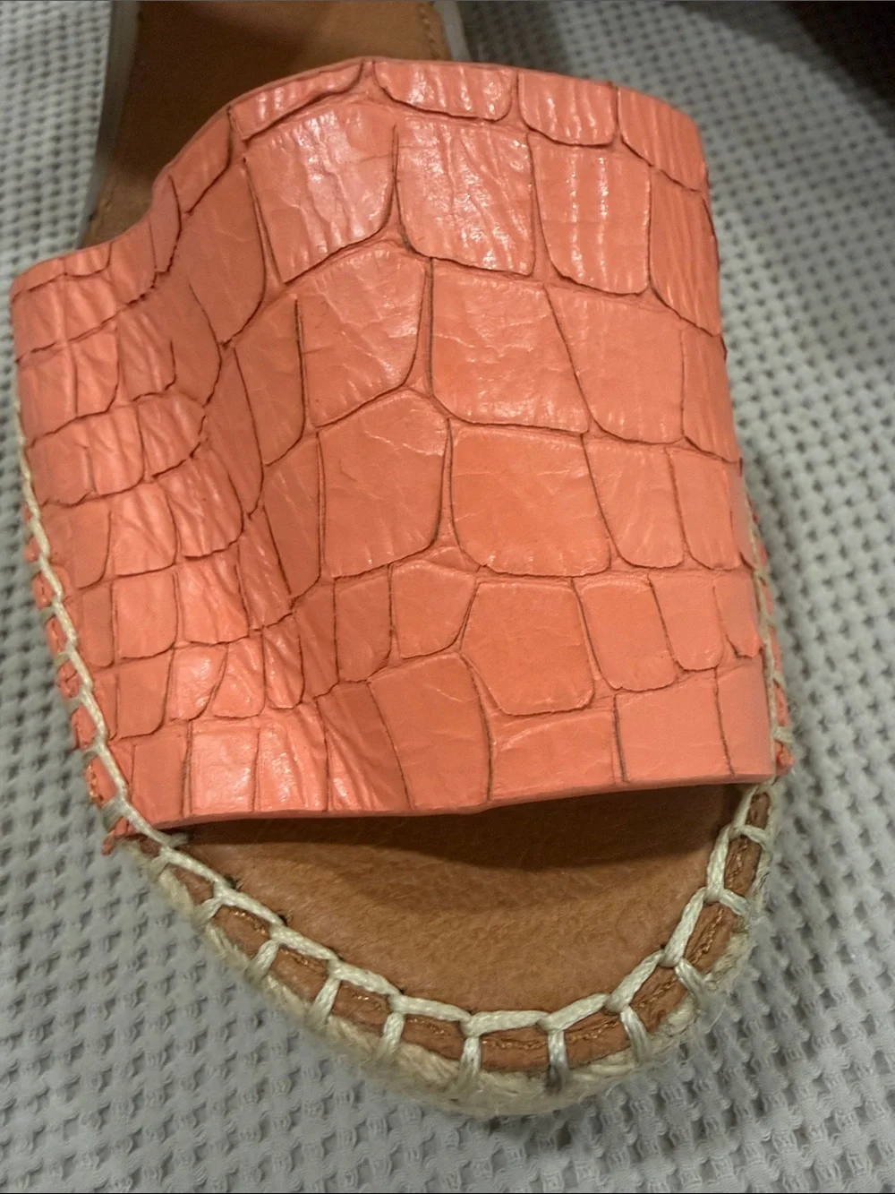 Franco Sarto Coral Textured Espadrille Wedge Sandals - Women